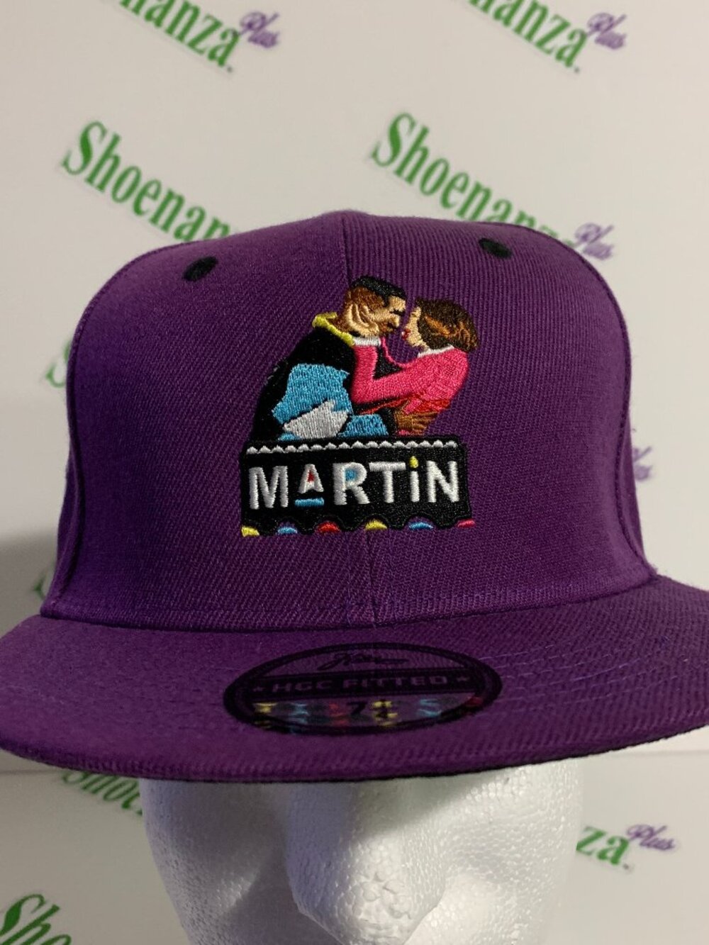 Headgear Classics Hat HGC Fitted Martin Lawrence Damn Gina Purple Cap 7 1/4